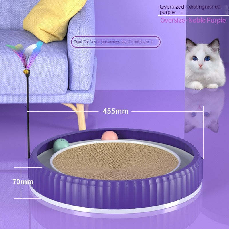 NEW Round Cat Scratching Board Wear-resistant