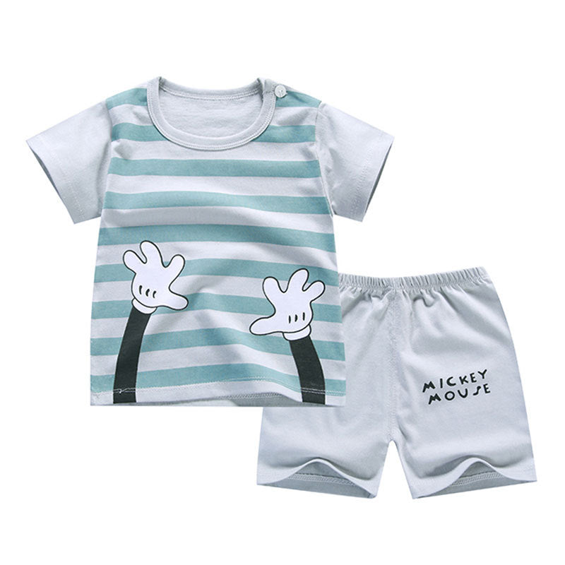 New Mickey suit summer boy two-piece set