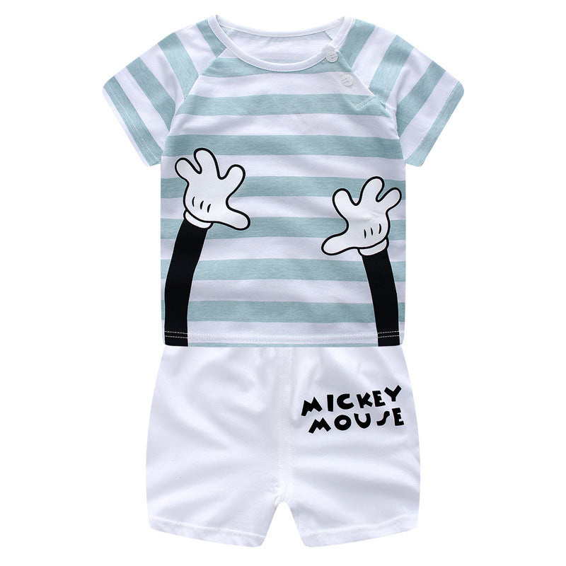 New Mickey suit summer boy two-piece set
