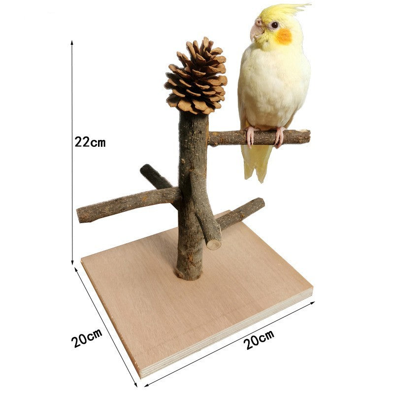 Solid Wood Parrot Station