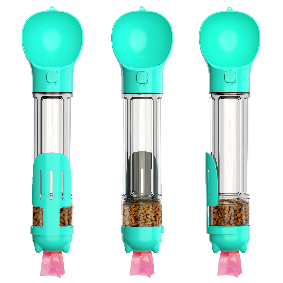 Portable Multifunction Water & Food Feeder, 3 In 1 Dispenser
