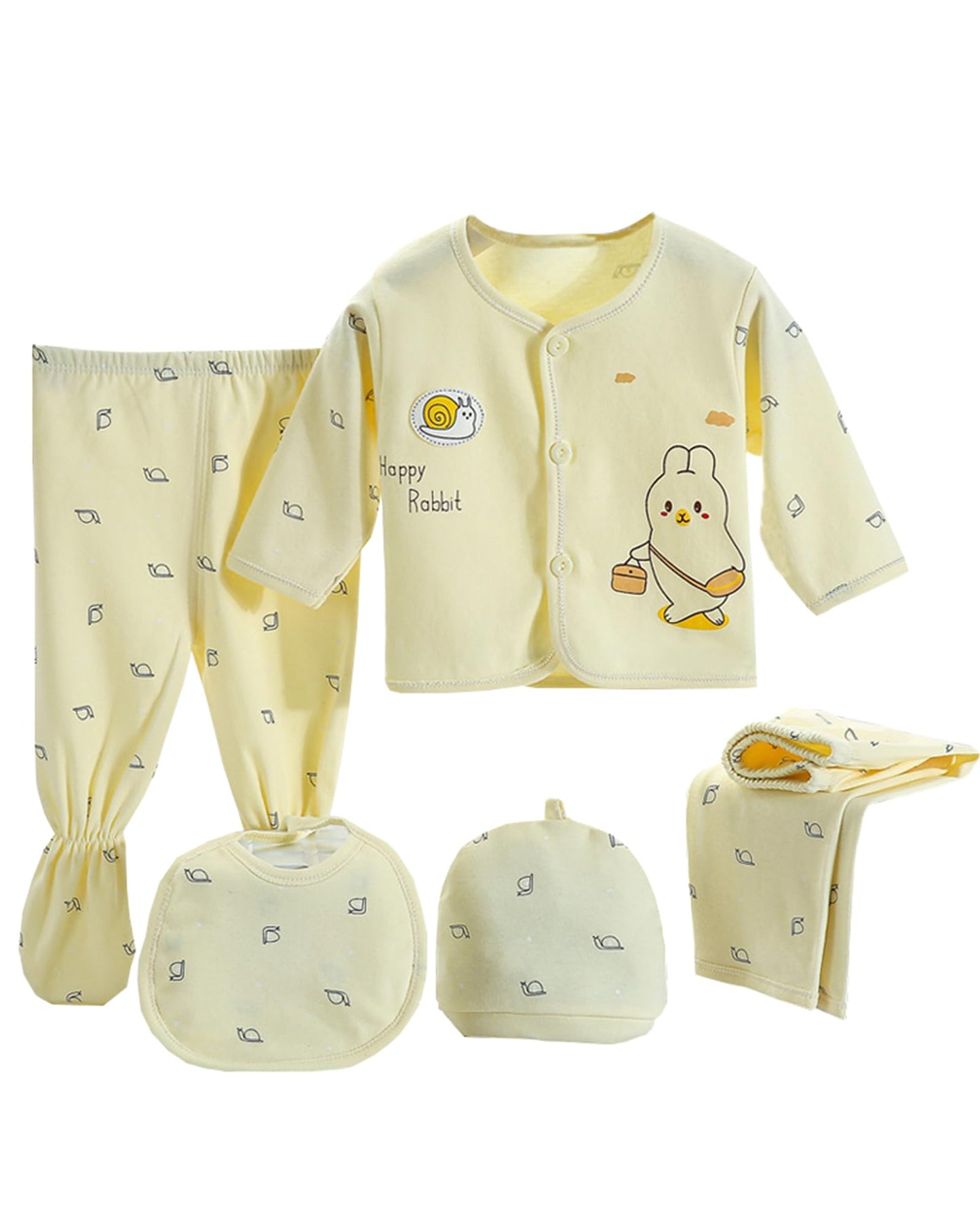 Baby Boy Clothes 0-3 Months 5pcs Baby Girl Outfits Gifts for Newborn