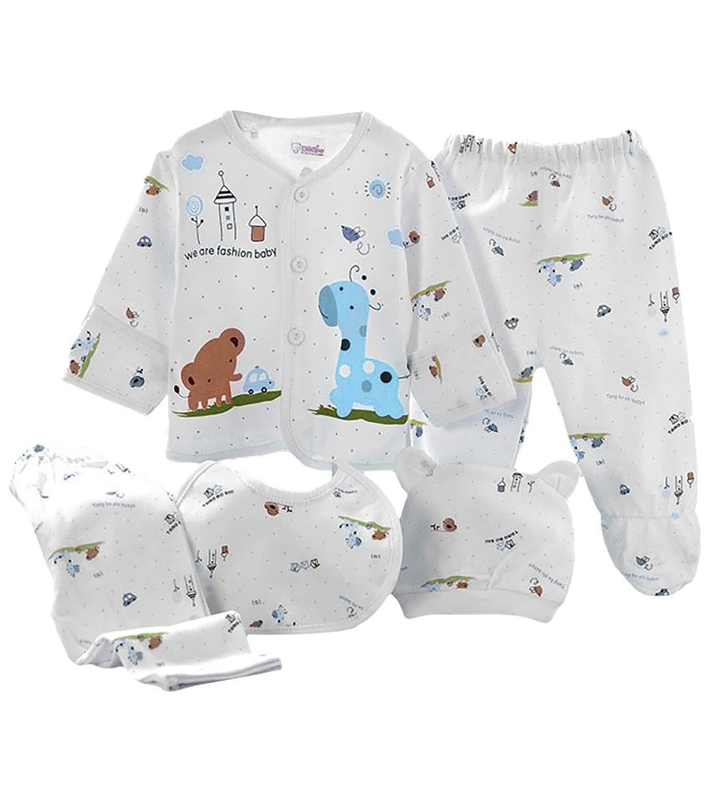 Baby Boy Clothes 0-3 Months 5pcs Baby Girl Outfits Gifts for Newborn