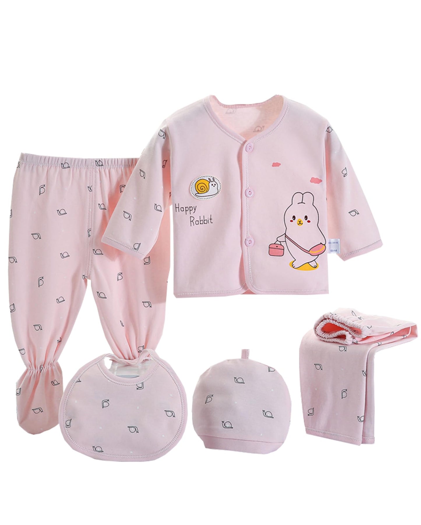 Baby Boy Clothes 0-3 Months 5pcs Baby Girl Outfits Gifts for Newborn