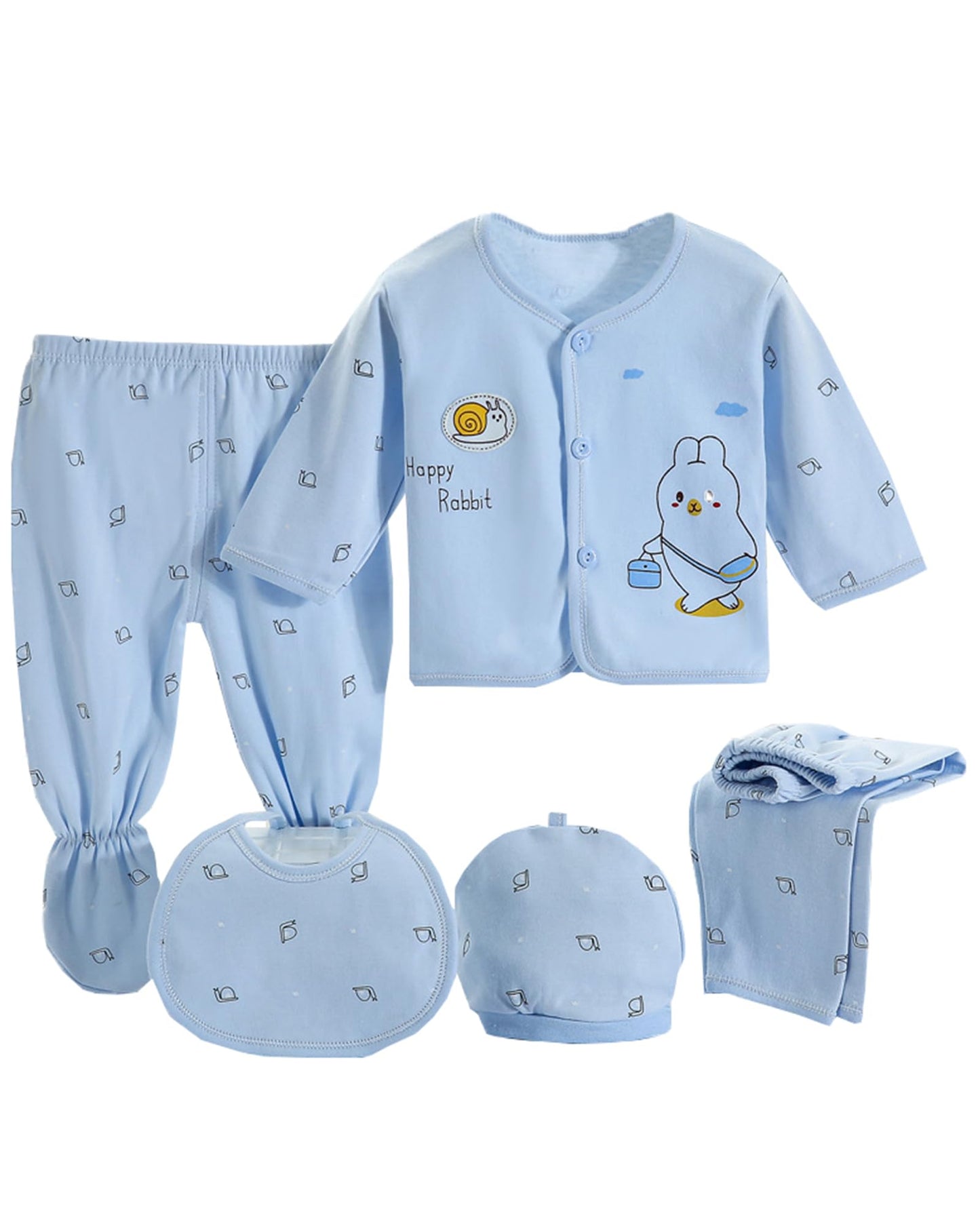 Baby Boy Clothes 0-3 Months 5pcs Baby Girl Outfits Gifts for Newborn