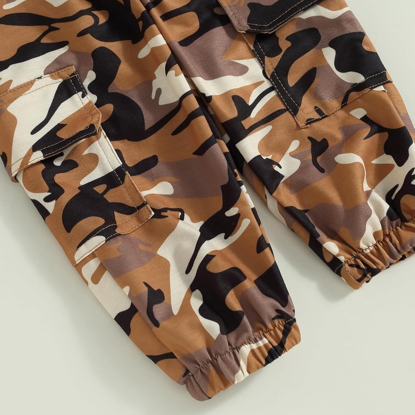 1-6 Years Toddler Baby Girls Fall Clothes Letter Print Long Sleeve Sweatshirt and Stretch Camouflage Pants Set 2 Piece Outfit