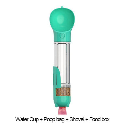Portable Multifunction Water & Food Feeder, 3 In 1 Dispenser