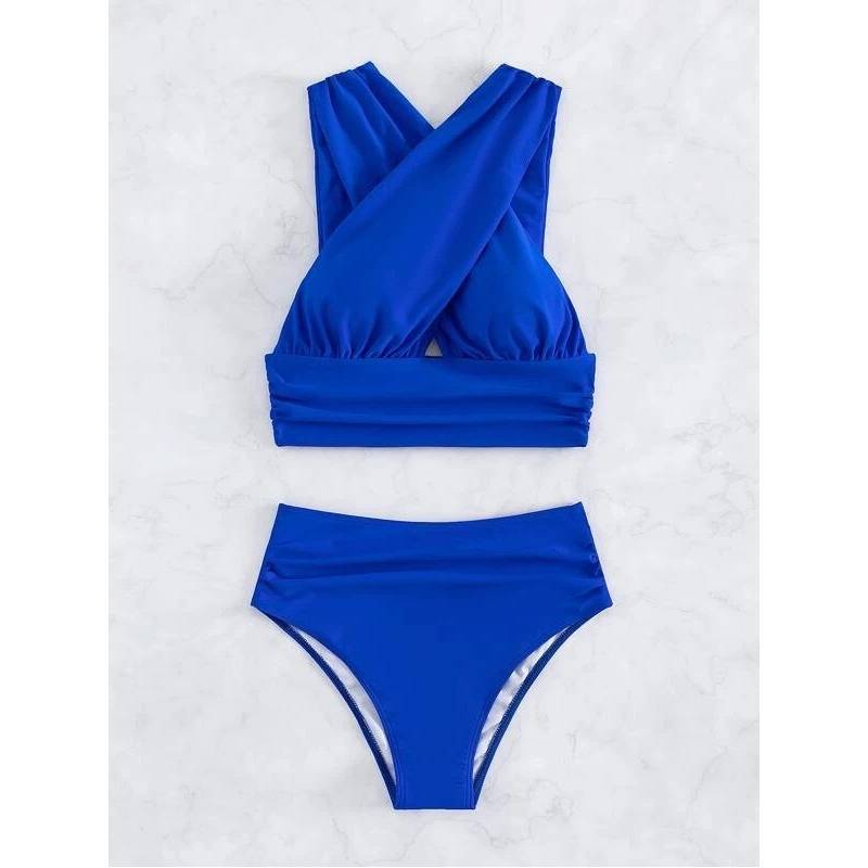 Cross-halterneck Summer Swimsuit