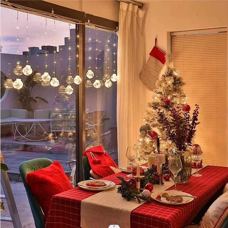 10PCS LED Christmas Curtain Lamp