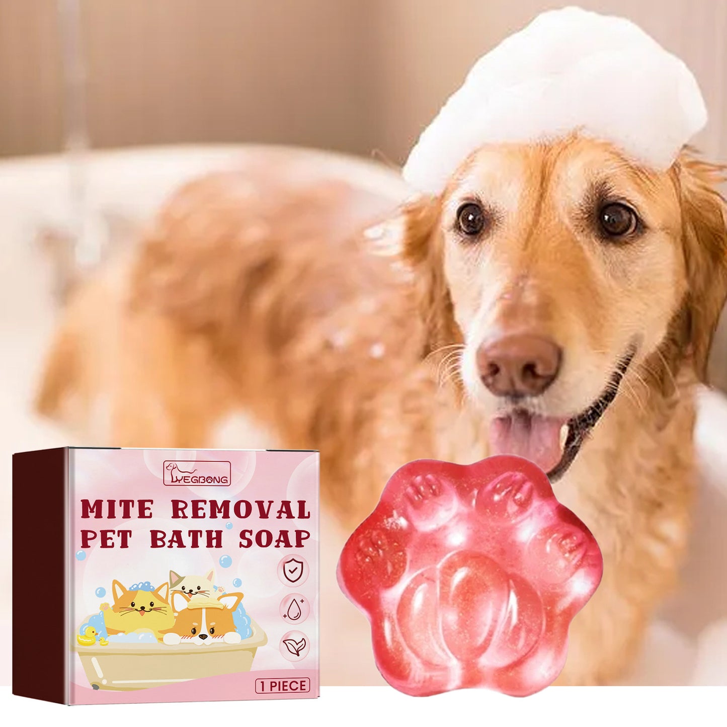Dogs And Cats Hair Supple Care Anti-mite Cleaning Soap