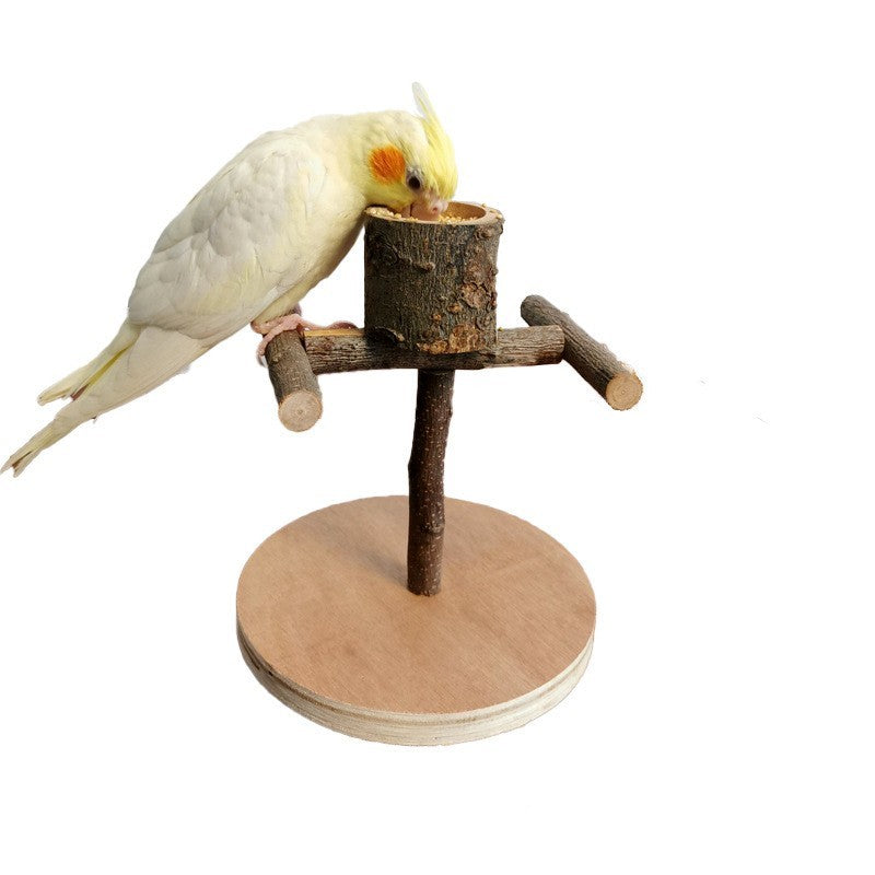 Solid Wood Parrot Station
