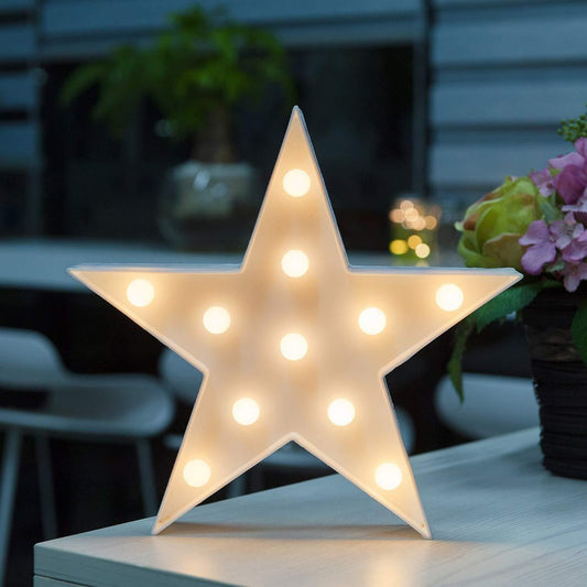 Decorative five-pointed star light