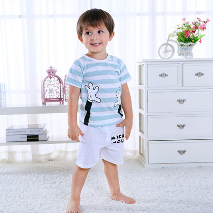 New Mickey suit summer boy two-piece set