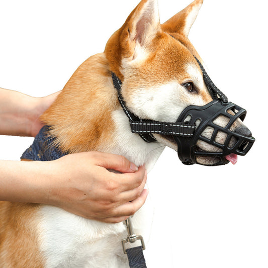 Dog Muzzle Prevents Bite And Barking, Adjustable