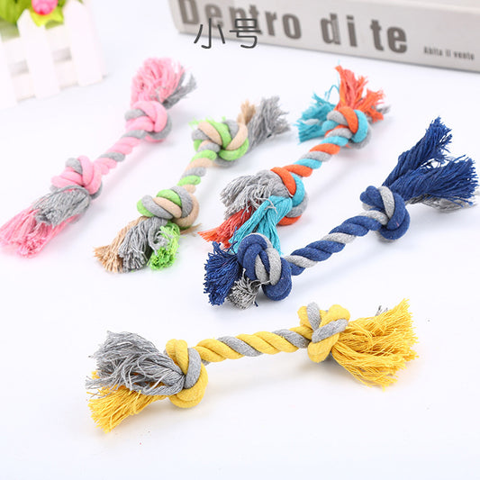Bite-resistant puppy toy cotton rope