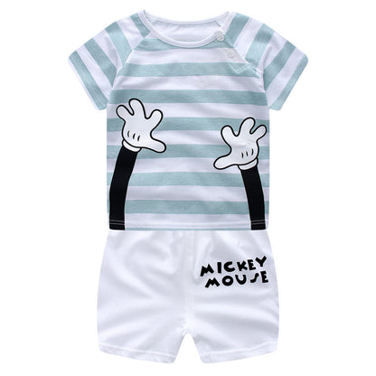 New Mickey suit summer boy two-piece set