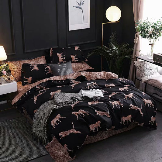Leopard bedding set