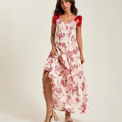 French Stringy Selvedge Lace-up Cake Dress