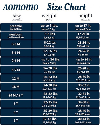 AOMOMO Baby Clothes Newborn Bodysuits I Love Daddy Mummy Romper Set, Cotton Footed Pajamas for Baby Girls and Boys