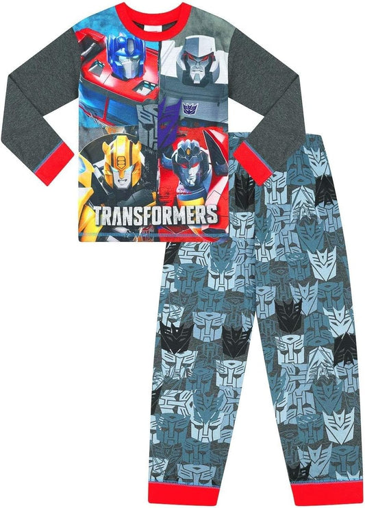 Transformers Optimus Prime and Bumblebee Boys Girls Long Pyjama Set PJ's