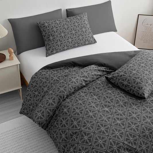 Pamposh Double Duvet Set Premium Brushed Microfiber Duvet Cover Double Ultrasoft Hypoallergenic Duvet Double Cover Set Non Iron Luxury Bedding Set With Zipper Closure