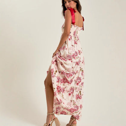 French Stringy Selvedge Lace-up Cake Dress