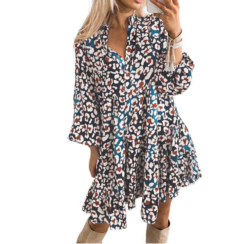 Leopard Print Fashion Personality Lady Dress