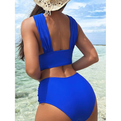 Cross-halterneck Summer Swimsuit