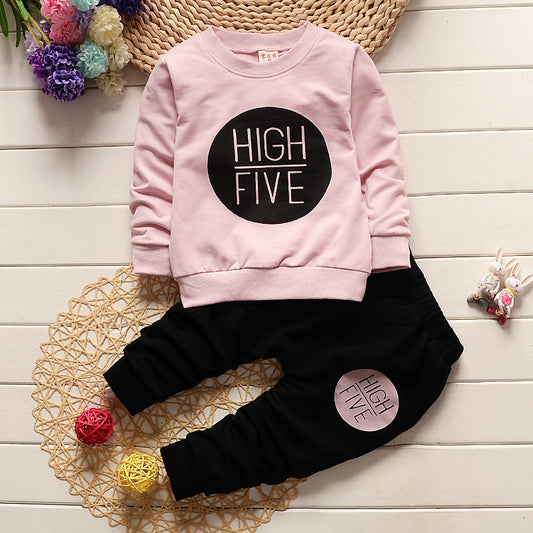 Baby Girl Two-piece Set High-Five